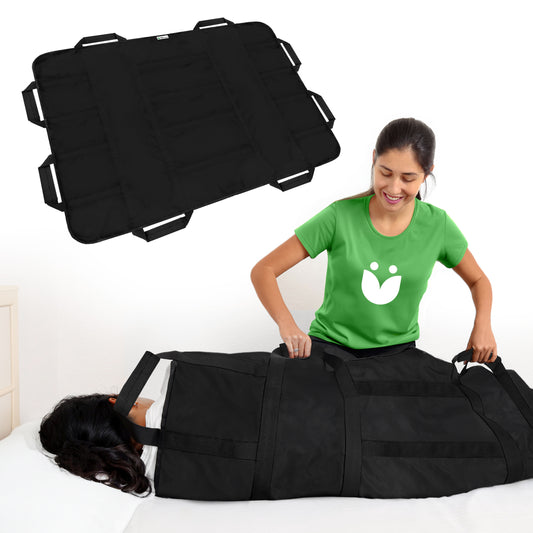 AbleUplift Positioning Bed Pad Black turning patient easily