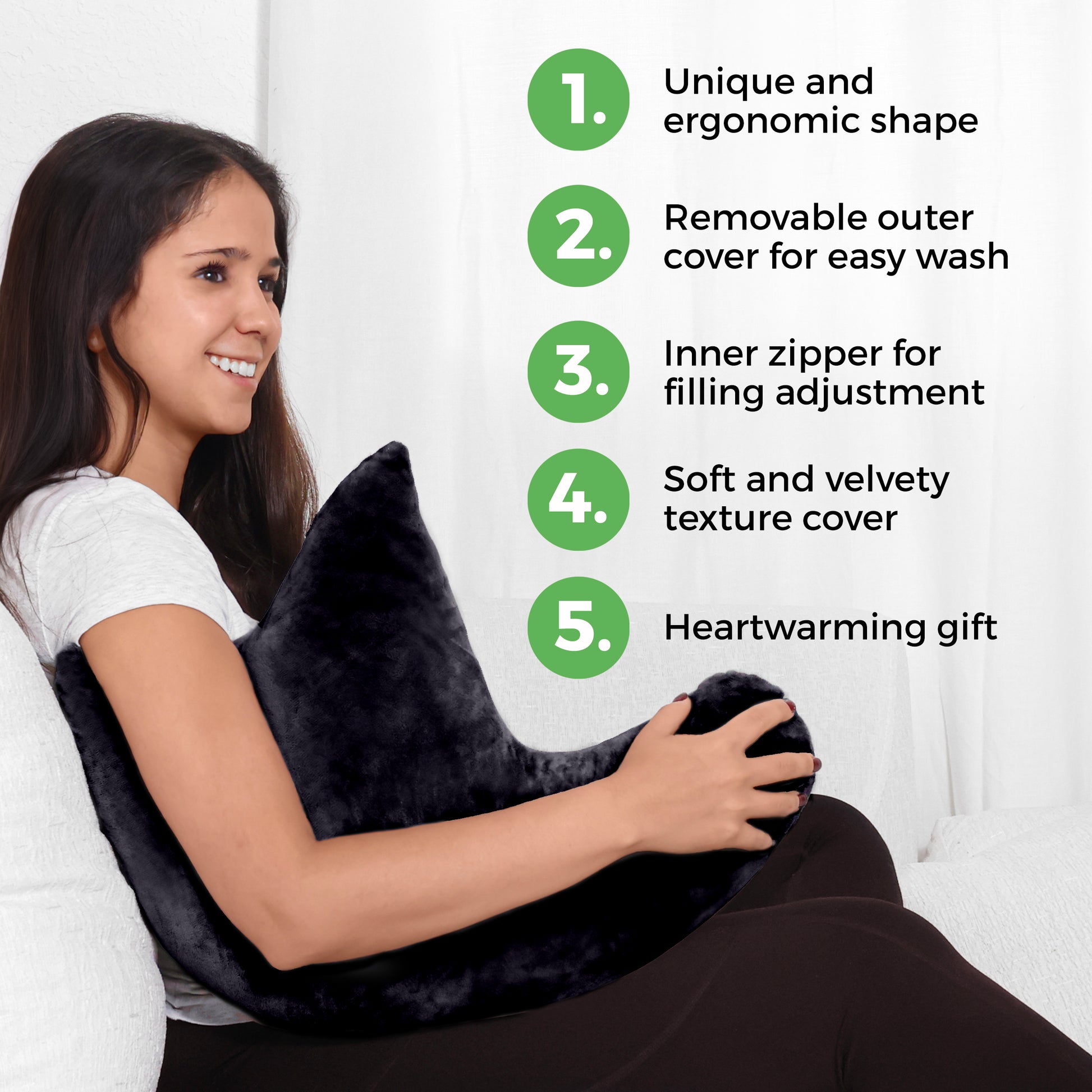 AbleUplift Shoulder Pillow Black key Features